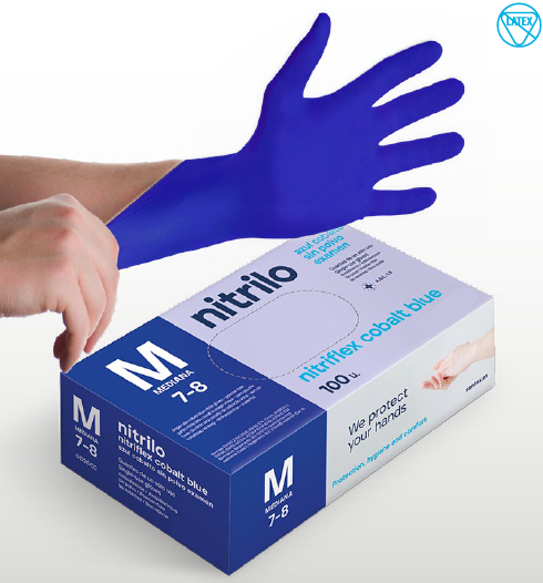 Gants Nitrile Rose sans poudre